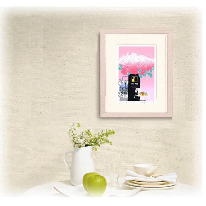 絵画 吉岡浩太郎 赤いバラ 版画 風水画 現代アート インテリア : 絵画