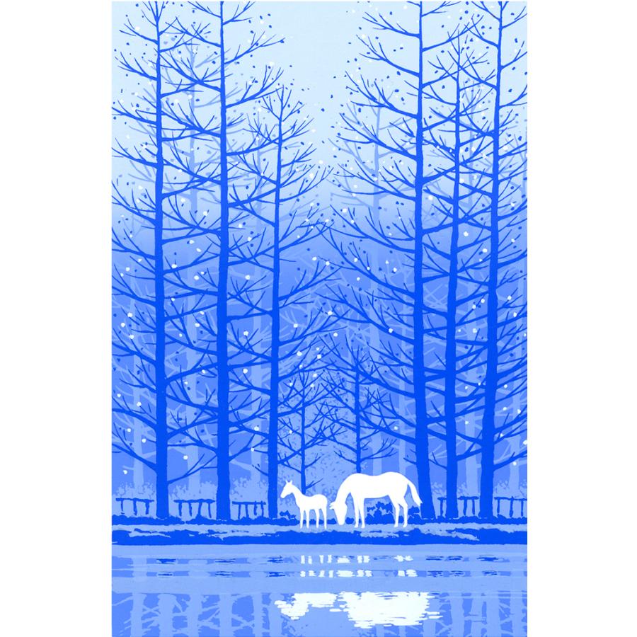 絵画 吉岡浩太郎 白馬 版画 インテリア : 絵画生活 - 通販 - Yahoo