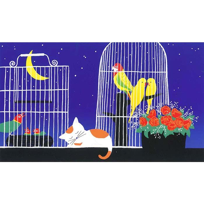 楓理沙・猫と小鳥（絵画・版画） : 絵画生活 - 通販 - Yahoo!ショッピング