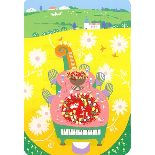 吉岡浩太郎シルクスクリーン「花のメロディ」