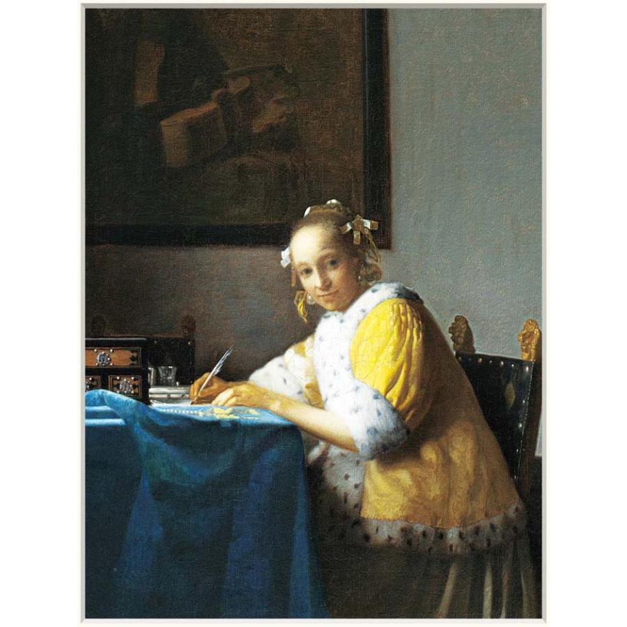 絵画 ヨハネス・ フェルメール 手紙を書く女 名画 インテリア : 絵画