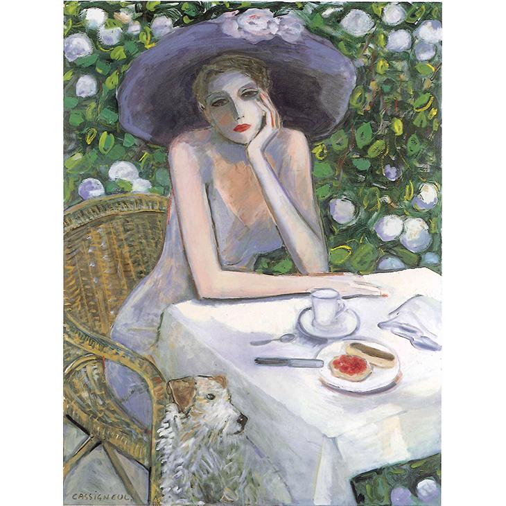 絵画 カシニョール・さくらんぼのタルト 女性画 インテリア アート