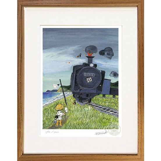 絵画 谷内六郎 (たにうちろくろう)・鉄道員 版画 インテリア 絵画 谷内六郎 (たにうちろくろう)・鉄道員 版画 インテリア