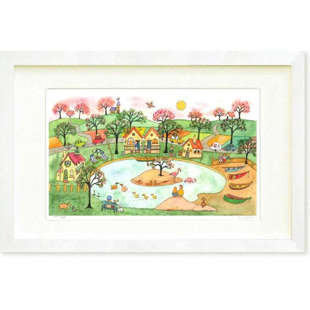 絵画 版画 クリーブ・フラミンゴアイランド インテリア : 絵画生活