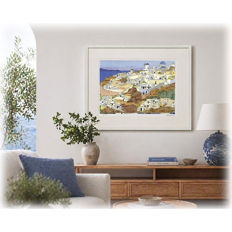 絵画 グラニック・ギリシャ島の風車 版画 風景画 インテリア : 絵画