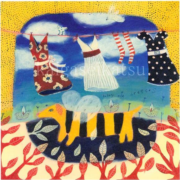 カレンホイプティング・ ビードックとドレス 版画 514/800 絵画 カレン