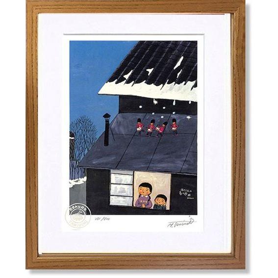 赤い実 Akira Kusaka シカと植物のアート作品 Polka-dots 2024 H24.5