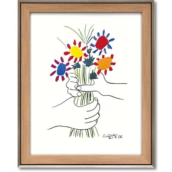 公式店舗 絵画 巨匠 ピカソ 花束を持つ手 ミュージアムアート インテリア 超歓迎 Www Muslimaidusa Org