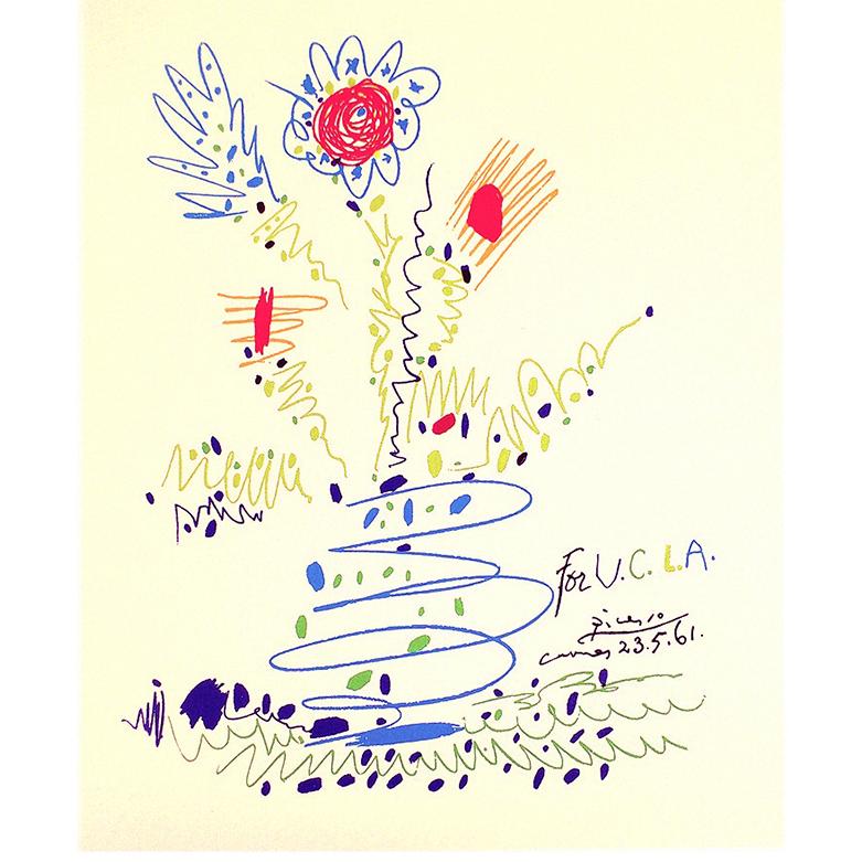 絵画 巨匠 ピカソ 花 ミュージアムアート インテリア : 絵画生活