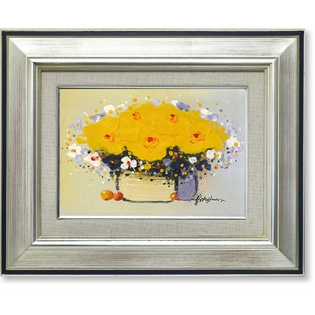 絵画 油彩画 平山講平・黄色い花 油絵 オイルぺイント : 絵画 絵画 油彩画 平山講平・黄色い花 油絵 オイルぺイント : 絵画