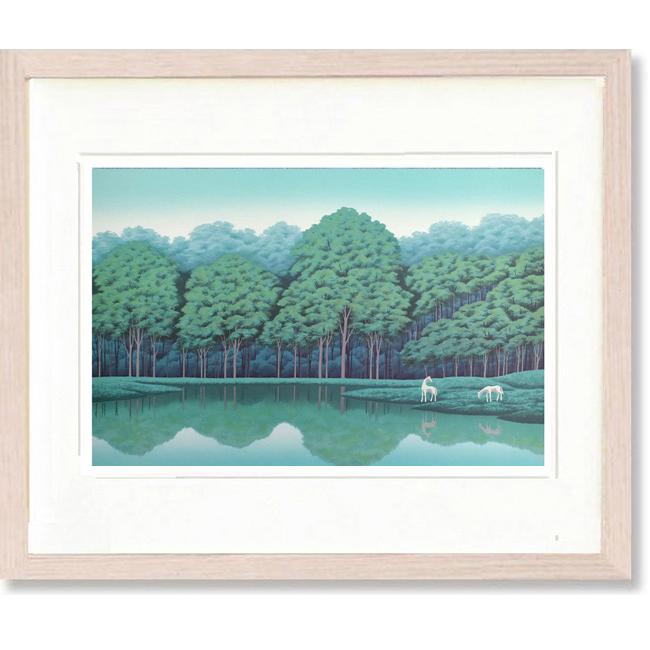 アートインテリア 風景画 国武久巳 シルクスクリーン 白樺の丘 国武久巳シルクスクリーン 白樺の丘 - メルカリ