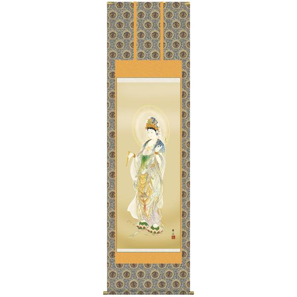 掛け軸 掛軸　仏画　天野豊水・楊柳観音