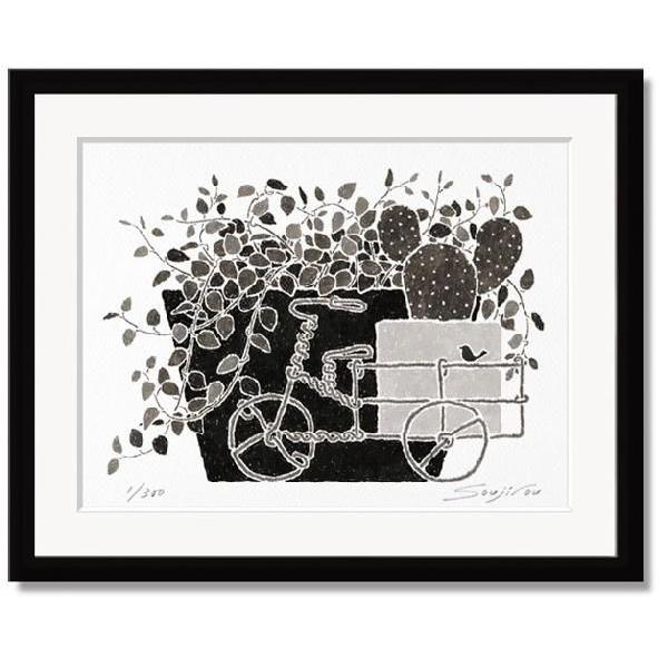 藤谷壮仁郎・ワイヤープランツとサボテン（絵画・版画）