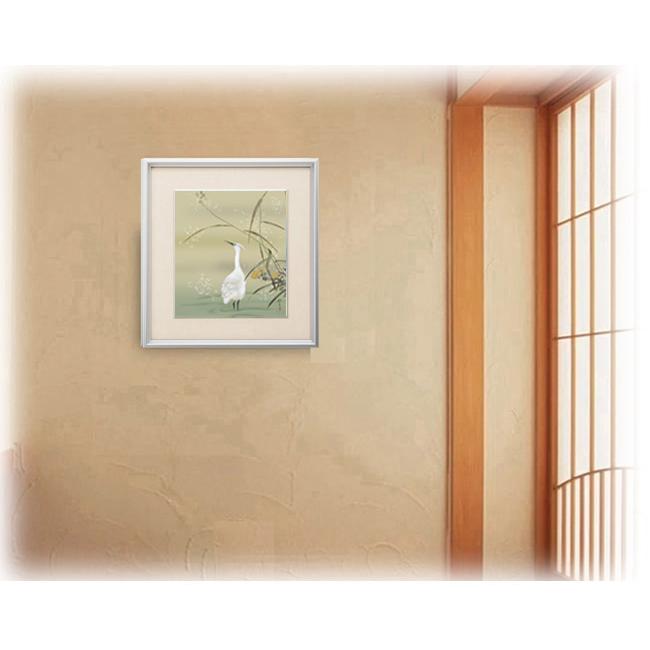 絵画 酒井 抱一（さかいほういつ）・ 芦に白鷺図（あしに