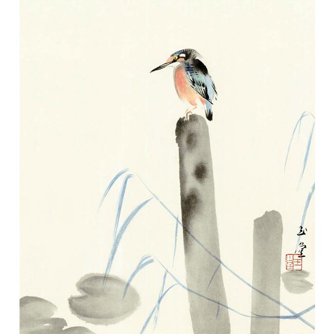 絵画 川合玉堂 （かわいぎょくどう） 川蝉（ かわせみ ） 日本画 名画