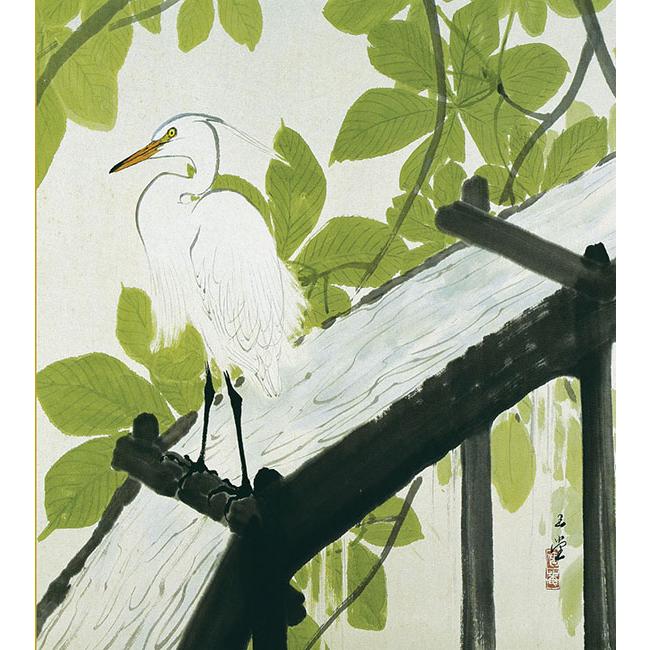 絵画 川合玉堂 （かわいぎょくどう） 栃若葉（ とちわかば ） 日本画