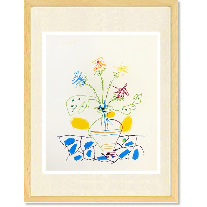 絵画 巨匠 ピカソ 花 ミュージアムアート インテリア : 絵画生活
