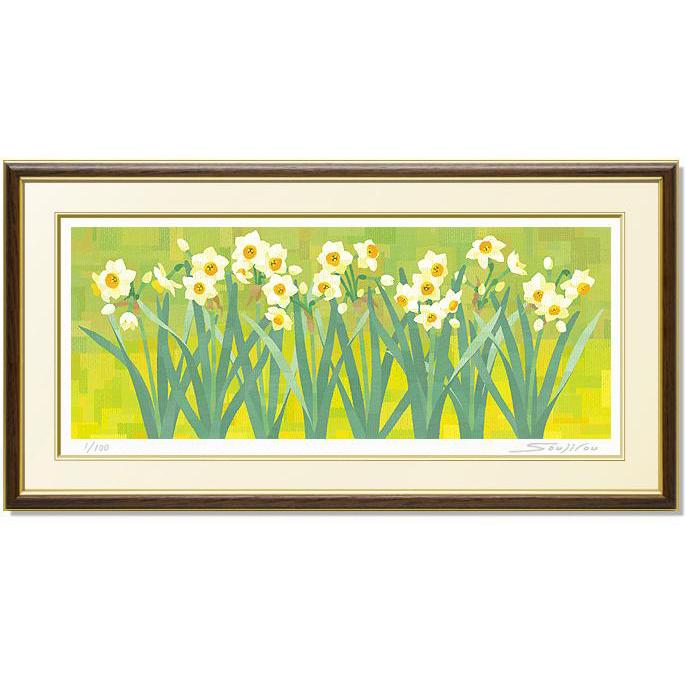 絵画 藤谷壮仁郎 春を告げる水仙 版画 インテリア Wa 061 絵画生活 通販 Yahoo ショッピング
