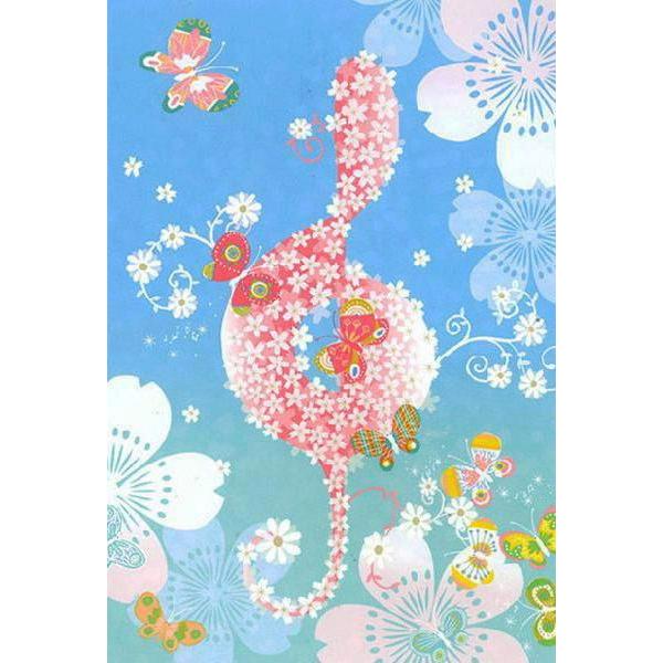 吉岡 浩太郎 花 花とチャペル 小鳥 緑 吉岡浩太郎 額付き絵画シルク