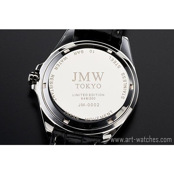 ブラック&シルバー上級レトログラード本革100m防水マルチ時計｜art1watches｜05