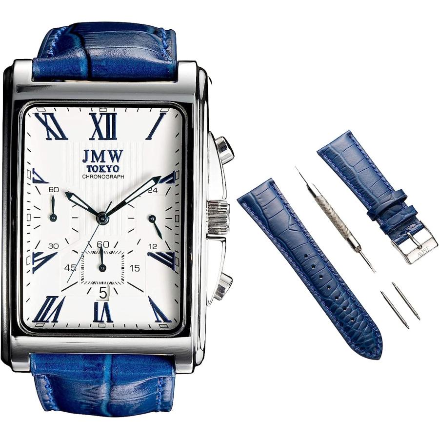 JMW TOKYO セイコー製ムーブメント 腕時計+交換ベルトセット 角 JMW TOKYO セイコー製ムーブメント 腕時計+交換ベルトセット 角