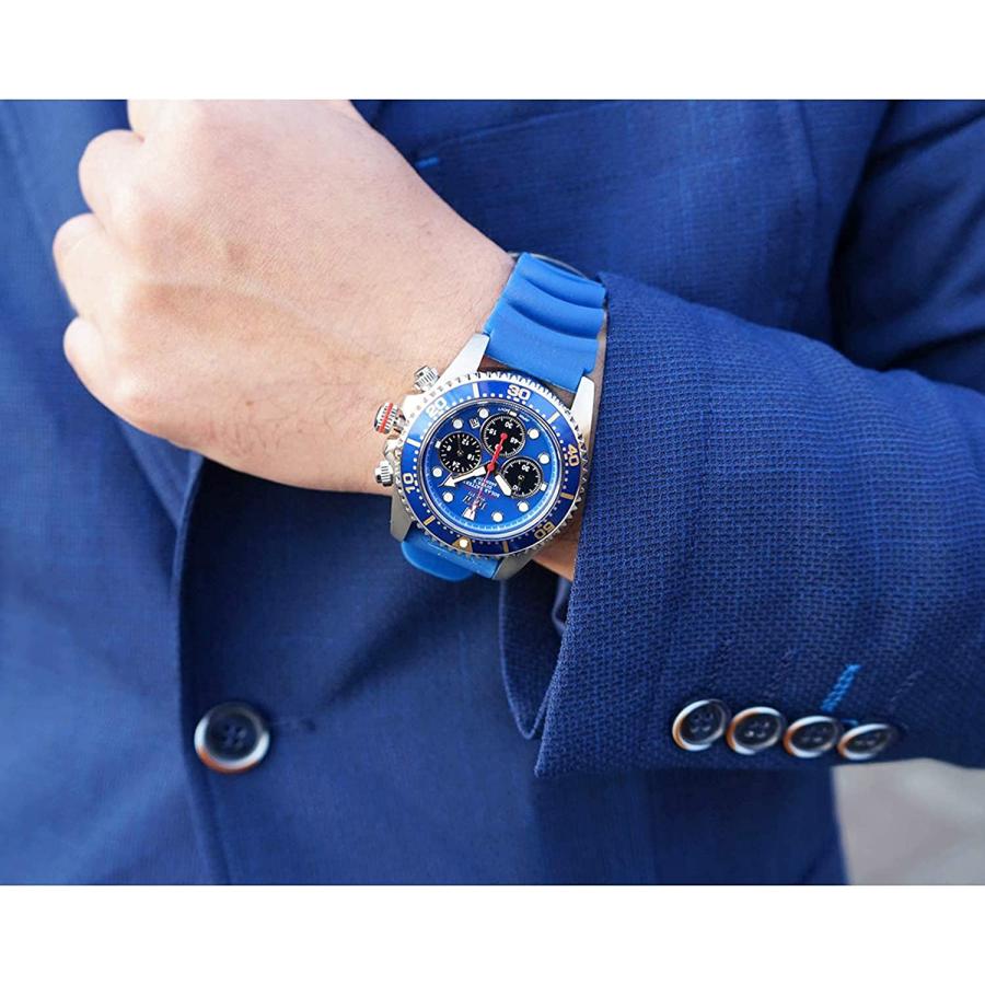 セイコー製ムーブメント JMW TOKYO 腕時計＋交換ベルトセット 上級ソーラー 工具 バネ棒 (時計カラー ブルー) 父の日 ギフト プレゼント｜art1watches｜11