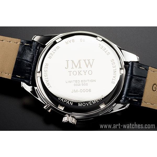 JMW TOKYO 腕時計 シチズン製ムーブメント ブルー&シルバー上級 ムーン