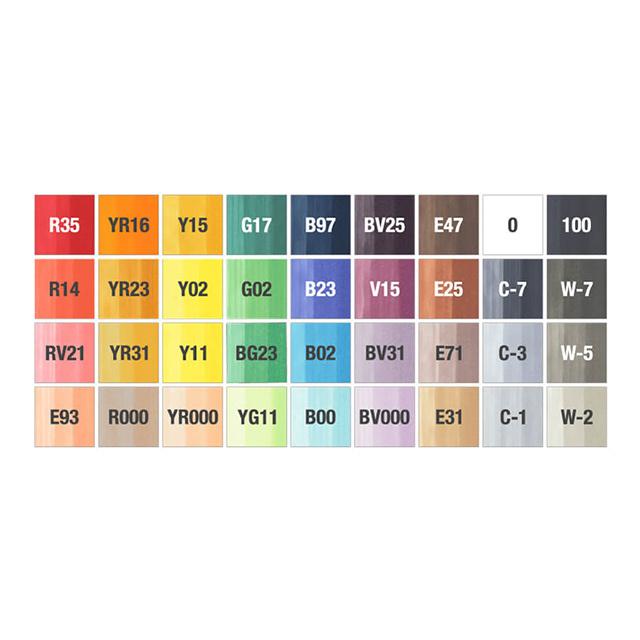 コピック　特組　36色セット Amazon.co.jp: コピック(COPIC) Tooクラシック 36色セット