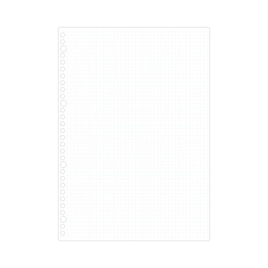 ルーズリーフ 書きやすいルーズリーフ A4 30穴 筆記用紙80g/m2 5mm方眼罫 50枚 L1107 マルマン (ネコポス2点まで)|artandpaperm|02