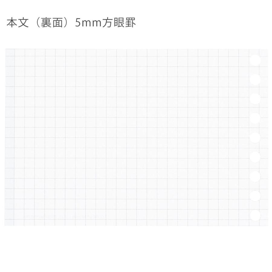 超可爱 にじいろ文具マルマン 書きやすいルーズリーフ ミニ 変型 5mm方眼罫 文房具 文具 ステーショナリー Maruman Latam Tech