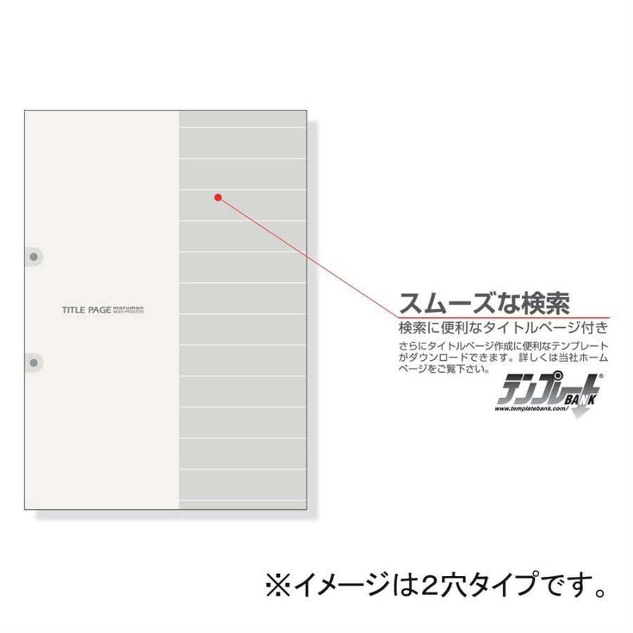 インデックス ラミネートタブ シート A4 30穴 12山 12枚 LT4012 マルマン (宅配便のみ)｜artandpaperm｜06