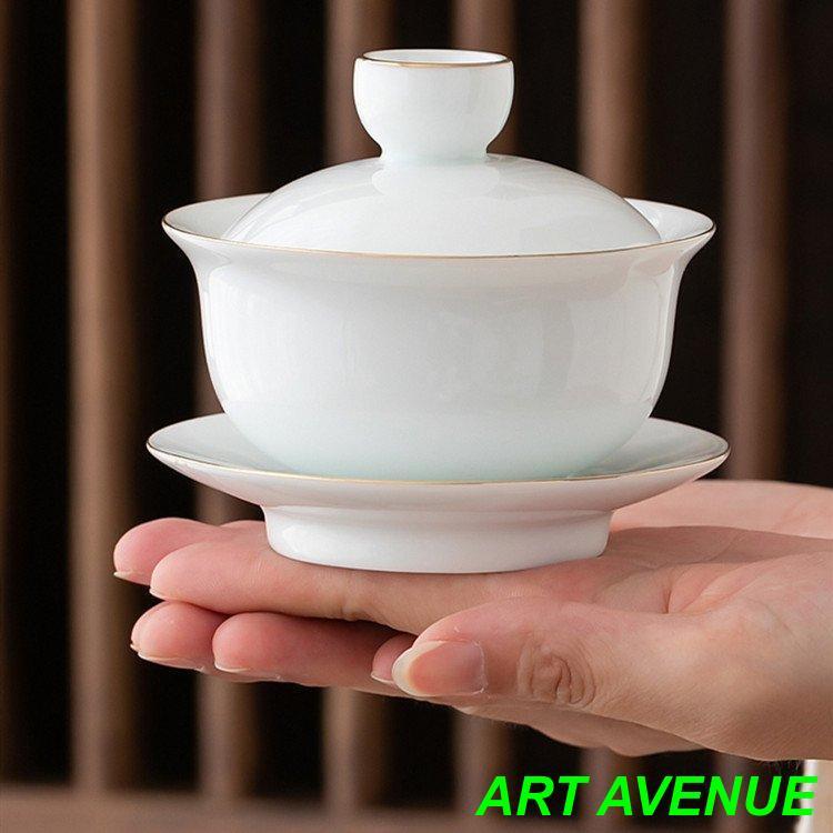茶杯セット　陶磁器　白磁茶器　徳化茶杯　品茶杯　工夫茶器　コップ　主人杯　　ティーカップ｜artavenue｜02