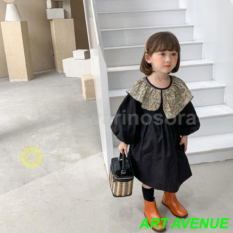 ワンピース 子供服 キッズ ベビー服 長袖 花柄 フリル シフトドレス カジュアル レトロ 春 秋 冬 安い 女の子 発表会 結婚式｜artavenue｜05