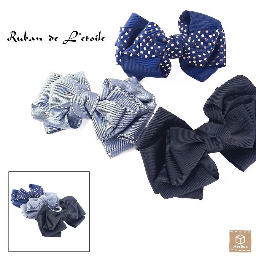 ルマンドリボン バレッタ 大きめリボンのバレッタ カワイイ レディース ハンドメイド 一点物 C 3 4 01 Art Box 通販 Yahoo ショッピング