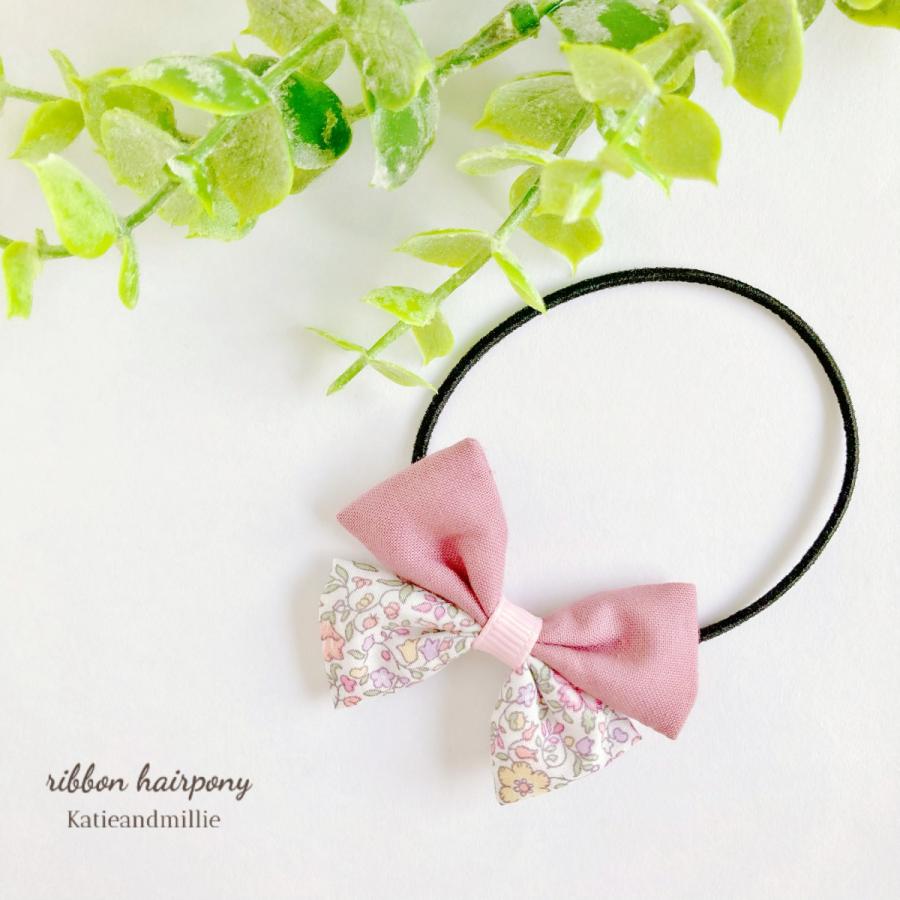 リボン ヘアゴム リバティ ＬＩＢＥＲＴＹ ヘアアクセサリー ケイティ