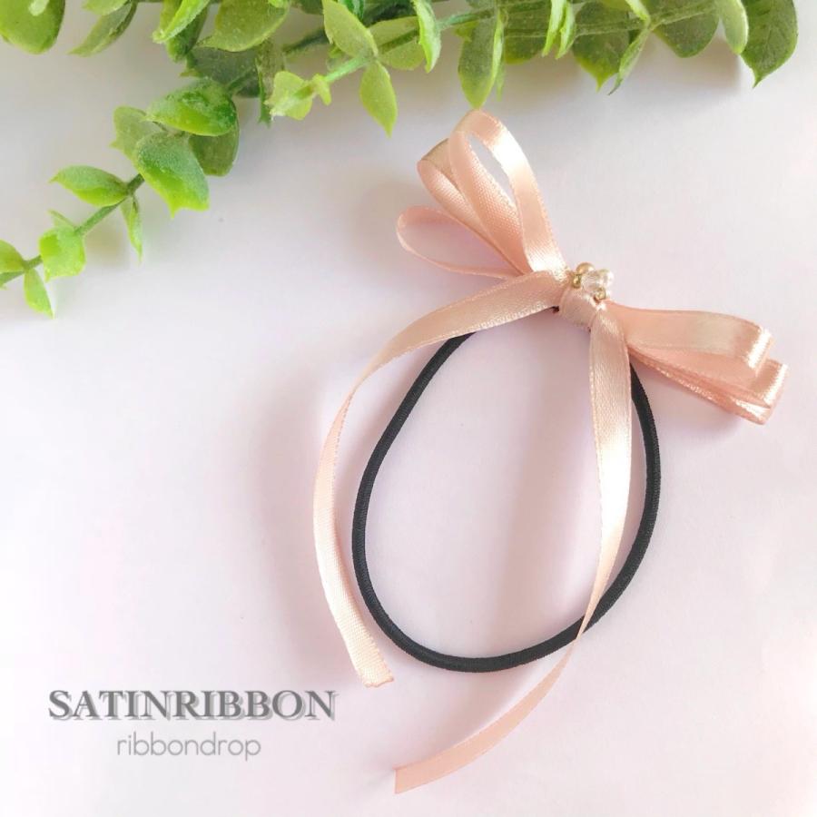 リボン ヘアゴム サテン ヘアポニー 髪留め レディース ヘアアレンジ 女の子 J 2 8 43 Art Box 通販 Yahoo ショッピング