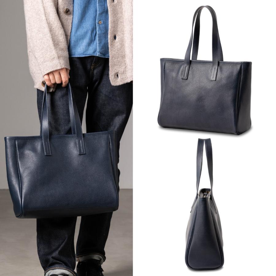 ART BROWN トートバッグ メンズ 本革 横型 a4 ファスナー付き ART BROWN トートバッグ メンズ 本革 横型 a4 ファスナー付き