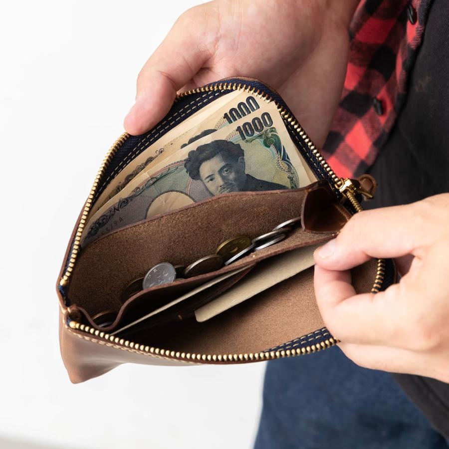 ART BROWN クロムエクセル ジッパーウォレットM 長財布 メンズ 本革  