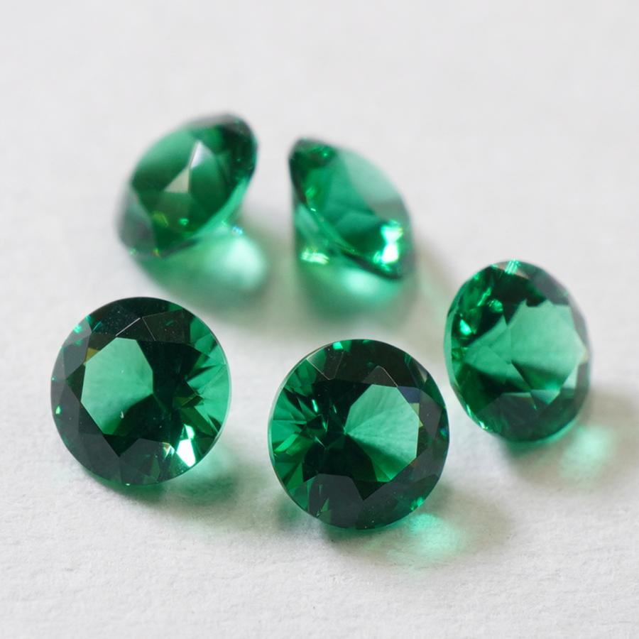 合成石 ナノジェムス エメラルド ラウンドブリリアントカット Rd F4 5ヶ G 05 4 アートクレイ通販club 通販 Yahoo ショッピング