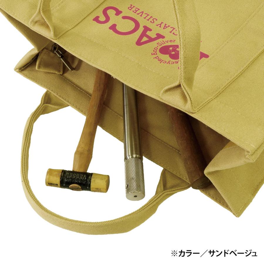 トートバッグ（ブラック）/ アートクレイ オリジナル キャンバス生地 A4 マチ 16oz ジッパー付き ポケット | ブランド登録なし | 05