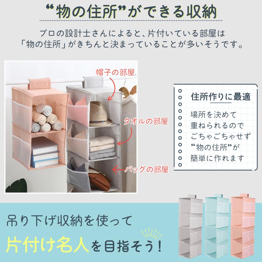 吊り下げ収納 クローゼット 吊り下げ式 収納棚 ラック 衣類収納 下着