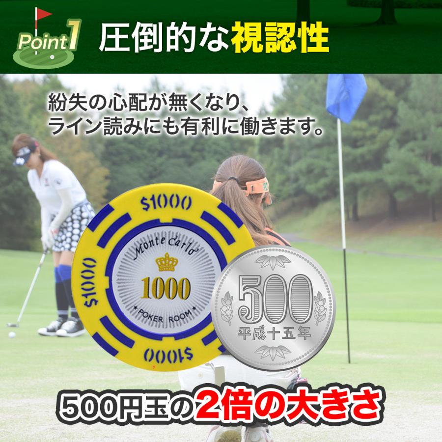 ゴルフマーカー グリーンマーカー おしゃれ コイン カジノ ポーカー ラウンド用品 12枚セット