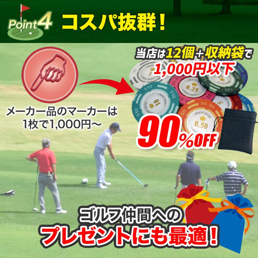 ゴルフマーカー グリーンマーカー おしゃれ コイン カジノ ポーカー