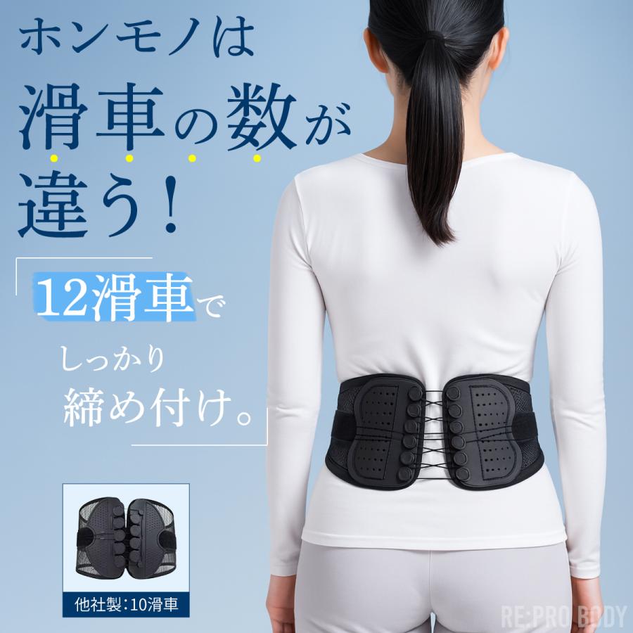 骨盤ベルト 腰痛 腰サポーター コルセット 滑車 薄型 骨盤矯正 産後