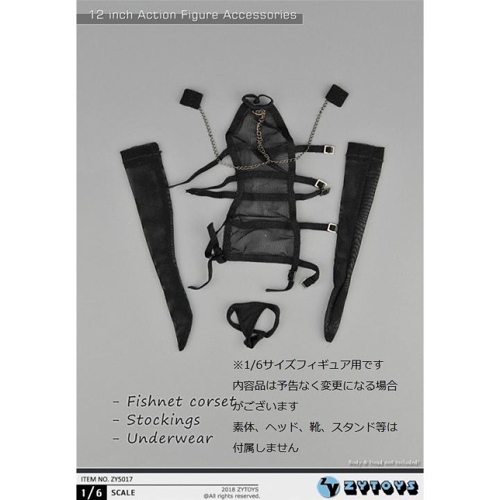Zy Toys 1 6フィギュア用衣装 セクシーメッシュランジェリーセット Zy 5017 Hecht Valentin Fr