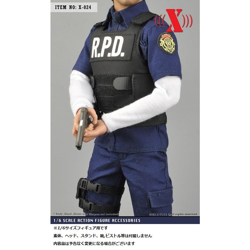 1/6サイズフィギュア用男性用パトロール警察服スーツコスチュームX-024 S5db974610538416cbeed8ee588fe8