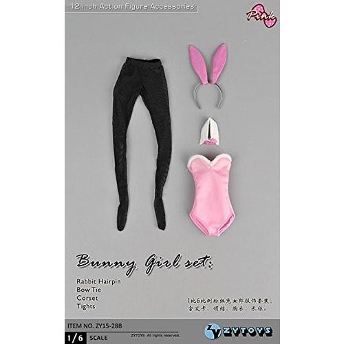 zytoys 1/6フィギュア用衣装 バニーガールセット ピンク zy15-28 B 