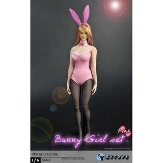 zytoys 1/6フィギュア用衣装 バニーガールセット ピンク zy15-28 B 
