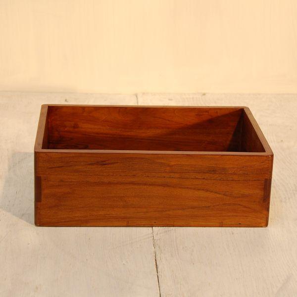ボックストレーL 引出 整理箱 お道具箱 引き出し 収納BOX 天然木 チーク無垢材 インドネシア直輸入 |  | 01