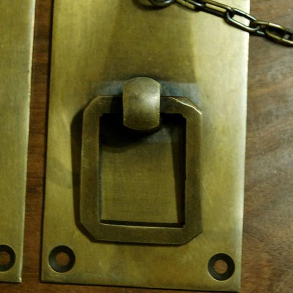 ブラス錠前163 真鍮金具 インドネシア直輸入 インテリアパーツ 古色仕上げ DIY 扉金具 キャビネット金具 |  | 06